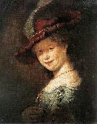 Rembrandt Peale Portrait of the Young Saskia Spain oil painting artist